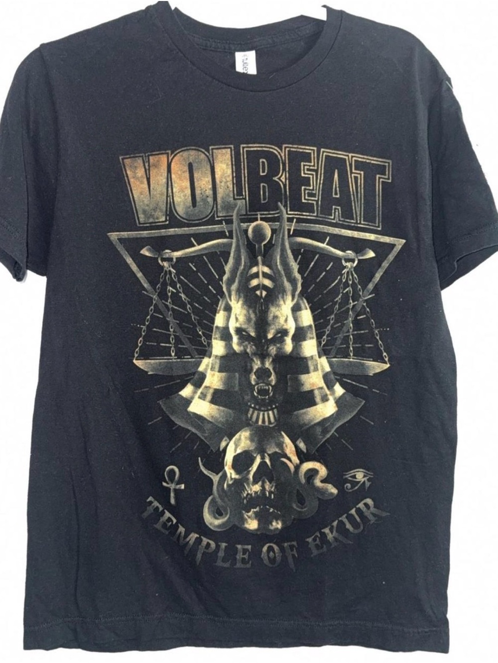 Black Graphic Short Sleeve Band Tee - Temple of Ekur